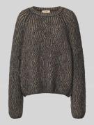 Gebreide pullover met ronde hals, model 'Unnur'
