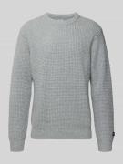 Gebreide pullover van wolmix met ronde hals