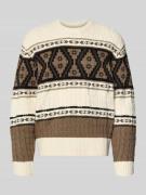Gebreide pullover in all-over look, model 'HENSON'