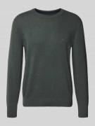 Regular fit pullover van katoenmix met scheerwol