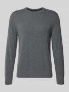 Regular fit pullover van katoenmix met scheerwol