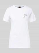 Regular fit T-shirt van puur katoen, model 'ELOGO'