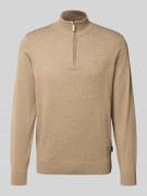 Gebreide pullover met opstaande kraag