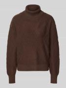 Gebreide pullover met ribboorden, model 'Saturn'