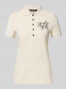 Slim fit poloshirt met logo van kralen, model 'KIEWICK'