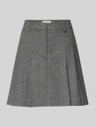 Uitlopende minirok van wolmix