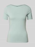 Shaped fit T-shirt van katoenmix, model 'PANDA'