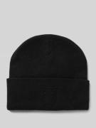 Beanie met labeldetail