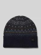 Beanie met labeldetail