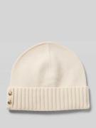 Beanie met labeldetail