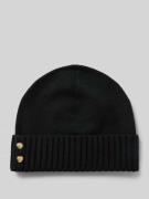 Beanie met labeldetail