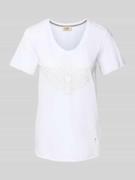 T-shirt met labeldetail, model 'Gethi'