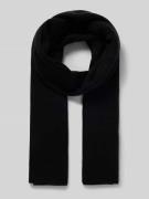 Wollen sjaal met labeldetail