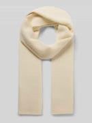 Wollen sjaal met labeldetail