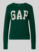 Gebreide pullover met logo en ronde hals