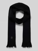 Sjaal van pure scheerwol, model 'ALBAS_BADGE'