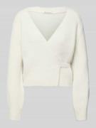 Regular fit gebreid jack in wikkellook