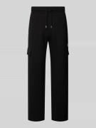 Regular fit sweatpants van katoenmix, model 'DANOVOPAN'