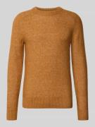 Regular fit gebreide pullover met mix van alpaca en wol, model 'RAI'
