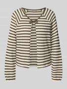 Regular fit gebreid jack van katoenmix