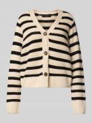 Regular fit gebreid jack van puur katoen, model 'Calla'