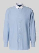 Custom fit zakelijk overhemd met knoopsluiting