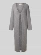 Relaxed fit lange gebreide jas met alpaca