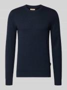 Gebreide pullover met ronde hals, model 'BAGGE'
