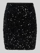 Licht uitlopende minirok met pailletten, model 'BELLA'