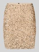 Licht uitlopende minirok met pailletten, model 'BELLA'