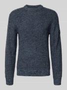 Gebreide pullover met ribboorden, model 'LINK'