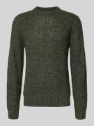 Gebreide pullover met ribboorden, model 'LINK'