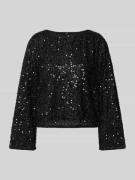 Regular fit shirt met lange mouwen met pailletten, model 'NAJA'