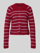 Regular fit gebreid jack met wol, model 'AWESOME SHINE'