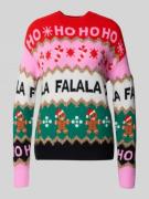 Kersttrui met ribboorden