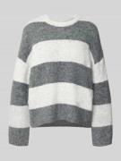 Oversized gebreide pullover met wol, model 'MONI LIFE'