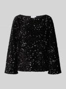 Blouseshirt met pailletten, model 'FAITH'