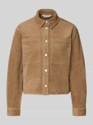 Overhemdblouse met drukknoopsluiting, model 'Arcelle'