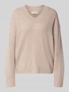 Relaxed fit gebreide pullover van wolmix