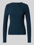 Slim fit shirt met lange mouwen met viscose