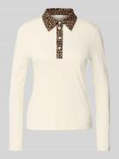 Shirt met lange mouwen met polokraag