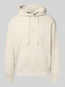 Regular fit hoodie met logopatch, model 'Fleece'