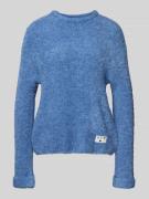 Regular fit pullover met wol, model 'Larisa'