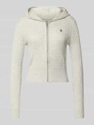 Gebreid jack met wol en zijde