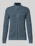 Slim fit gebreid jack, model 'Mouline'