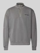 Oversized sweatshirt met opstaande kraag