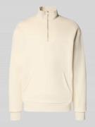 Sweatshirt met opstaande kraag en ritssluiting