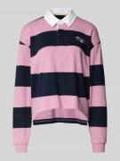 Regular fit poloshirt met labelstitching