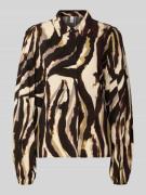 Overhemdblouse met blinde knoopsluiting, model 'ASINA'