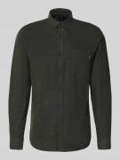 Slim fit vrijetijdsoverhemd met borstzak, model 'Brushed'